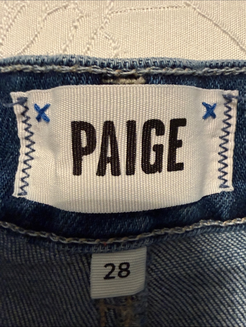 Paige Wide Leg Dark Blue Women’s Jeans - - Picture 2 of 5